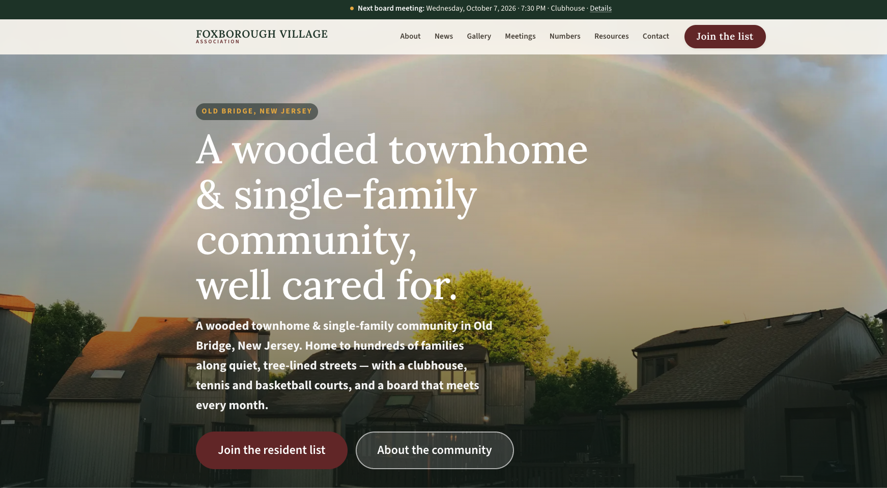 Foxborough Village Association — screenshot 1