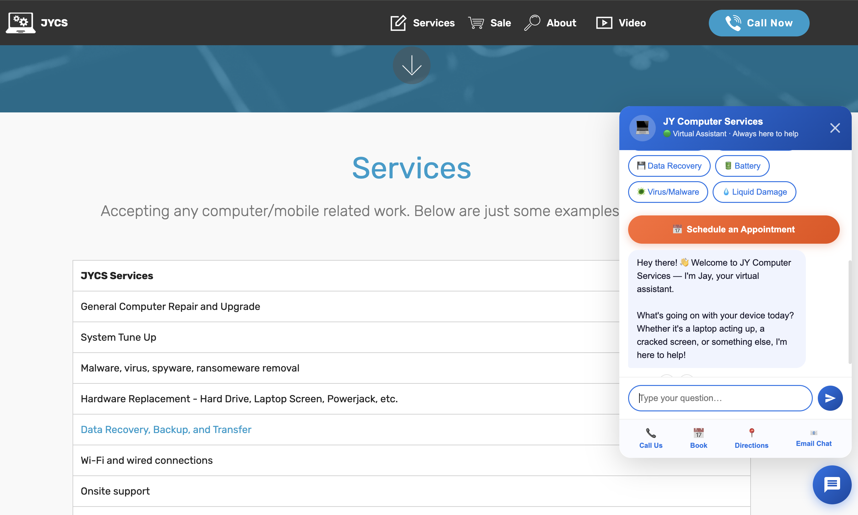 JY Computer Services — screenshot 1